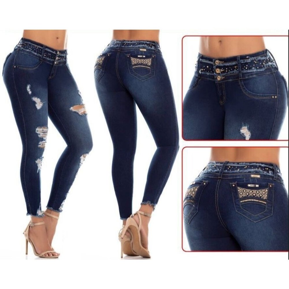 ENE2 JEANS Colombianos PUSH UP Colombian Jeans Levanta Cola BUTT LIFT Ref 903649